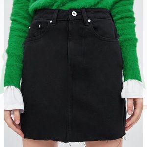 ZARA denim mini skirt